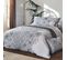 Drap Plat 180x290 Cm Percale Coton Gabrielle Gris Jais