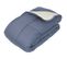 Couette Hiver 260x240 Cm Cocoon Bicolore Petrole/mastic Garnissage Fibre Polyester 400g/m2