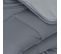 Couette Hiver 140x200 Cm Cocoon Bicolore Acier/argent Garnissage Fibre Polyester 400g/m2