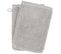 Lot De 2 Gants De Toilette 16x21 Cm Softy Argent