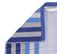 Serviette Invité 33x50 Cm Pure Stripes Bleu Mer