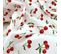 Nappe Rectangle Enduit 150x350 Cm Cerises Blanc