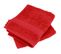 Lot De 2 Serviettes Invité 30x50 Cm Luxor Bordeaux