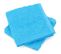 Lot De 2 Serviettes Invité 30x30 Cm Coton Peigné Alba Bleu Océan