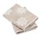 Lot De 2 Torchons De Cuisine Éponge 50x50 Cm Coton Ice Beige