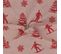 Lot De 2 Torchons De Cuisine Toile 50x70 Cm Coton Ski Rouge