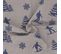 Lot De 2 Torchons De Cuisine Toile 50x70 Cm Coton Ski Bleu