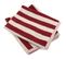 Lot De 2 Torchons De Cuisine Éponge 50x50 Cm Coton Pat Bordeaux