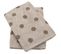 Lot De 2 Torchons De Cuisine Éponge 50x50 Cm Coton Spot Marron