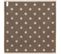 Lot De 2 Torchons De Cuisine Éponge 50x50 Cm Coton Spot Marron