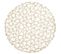 Lot De 2 Sets De Table Rond Ajoure Beige