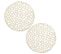 Lot De 2 Sets De Table Rond Ajoure Beige