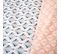 Parure De Lit 260x240 Cm Coton Volea Rose