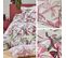 Parure De Lit 240x220 Cm Coton Pénélope Rose 3 Pièces