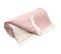 Plaid Bi-colore 130x170 Cm Vence 100% Gaze De Coton Rose Thé