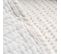 Plaid Réversible 125x180 Cm Jaipur En Coton Stone-washed Blanc