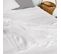 Dessus De Lit Frange 270x250 Cm Brehat 100% Gaze De Coton Blanc