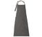 Tablier De Cuisine Double Poche 70x90 Cm Coton Hono Marron Granit