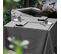 Lot De 3 Torchons De Cuisine 50x70 Cm Hono Gris Anthracite Coton