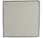 Lot De 6 Serviettes De Table Coton 42x42 Cm Hono Blanc Naturel Finition Point Bourdon