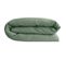 Housse De Couette 260x240 Cm Lit Queen Size Lin Lavé Sonate Vert Thym