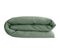 Housse De Couette 200x200 Cm Petit Lit Double Lin Lavé Sonate Vert Thym