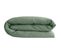 Housse De Couette 140x200 Cm Lit Simple Lin Lavé Sonate Vert Thym