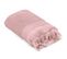 Serviette De Toilette Jacquard 550 G/m² 50x90 Cm Tethys Micro-coton Rose