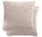 Housse De Coussin 45x45 Gipsy En Velours De Polyester Piquage Points Brodés Naturel