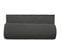 Couvre-lit 240x260 Celeste En Velours De Polyester Piquage Points Brodés Anthracite