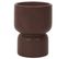 Bougie Parfumée Pot En Céramique Sahana Marron Cire De Paraffine Senteur Brume Des Bois