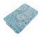 Serviette De Toilette Coton 50x100 Cm Motif Mandala Collection Plenty Bleue