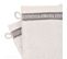 Lot De 2 Gants De Toilette Pur Coton 16x21 Cm Collection Dry Beige