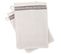 Lot De 2 Gants De Toilette Pur Coton 16x21 Cm Collection Dry Beige