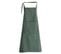 Tablier De Cuisine Coton 70x90cm Collection Yuco Vert Cèdre