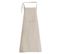 Tablier De Cuisine Coton 70x90cm Collection Yuco Beige Naturel