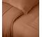 Housse De Couette 240x220 Cm Mousseline De Coton Milos Marron Cognac