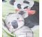 Housse De Couette 140x200 Cm En 100% Percale De Coton Panda Vert