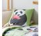 Taie D'oreiller 65x65 Cm En 100% Percale De Coton Panda Vert