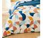 Housse De Couette 140x200 Cm Percale De Coton Modulo Bleu Cobalt