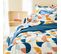 Drap Plat 240x310 Cm 100% Percale De Coton Modulo Multicolore