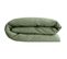 Housse De Couette Lin Et Coton 280x240 Cm Collection Opera Vert Mousse