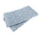 Lot De 2 Serviettes Invité 33x50 Cm Efficience Dots Bleu Capri