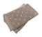 Lot De 2 Serviettes Invité 33x50 Cm Efficience Dots Marron Roble