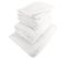 Parure De Bain Efficience Pure Blanc White 7 Pièces