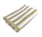 Drap De Douche 70x140 Cm Coton Collection Efficience Stripes Vert Olive