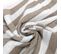 Drap De Douche 70x140 Cm Coton Collection Efficience Stripes Marron Roble