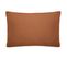 Taie D'oreiller 50x70 Cm Mousseline De Coton Milos Marron Terre Cuite