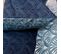 Parure De Lit 240x220 Cm Collection Jade Pur Coton Bleu 3 Pièces
