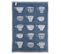 Lot De 2 Torchons De Cuisine Pur Coton 50x70 Cm Delicara Bleu